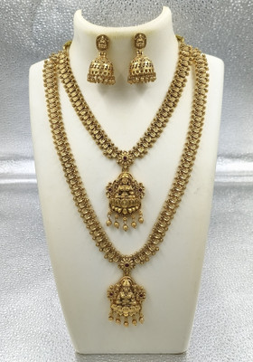 Shilpa Creation Alloy Gold-plated Multicolor Jewellery Set(Pack of 1)
