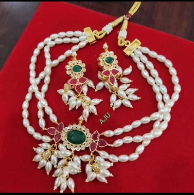 Dado sutho Brass Gold-plated Multicolor Jewellery Set(Pack of 2)