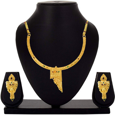 JASS INNOVATION Alloy Gold-plated Multicolor Jewellery Set(Pack of 1)