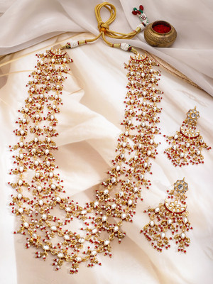 RUBANS Brass Gold-plated Gold Jewellery Set(Pack of 2)