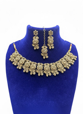 D.B.Z. Alloy Gold-plated Gold Jewellery Set(Pack of 1)