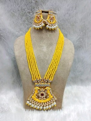 ARADHEMA Alloy Gold-plated Yellow Jewellery Set(Pack of 3)