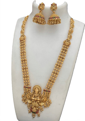 KEYMAX Alloy Gold-plated Gold Jewellery Set(Pack of 1)