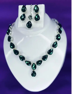 JEWELFY Alloy Green Jewellery Set(Pack of 1)