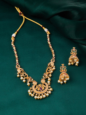 TONOLIKA JEWELLERY Alloy Gold-plated Gold Jewellery Set(Pack of 1)