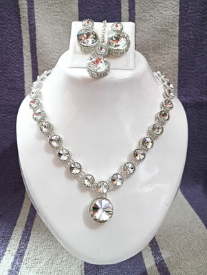 TIGENECY Alloy Rhodium White Jewellery Set(Pack of 1)