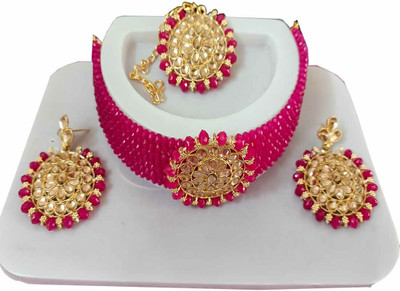 ANRA JEWEL Metal, Mother of Pearl Green Jewellery Set(Pack of 1)