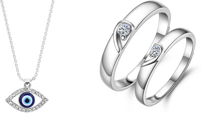 ruby collection Alloy Blue, Silver Jewellery Set(Pack of 2)