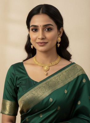 JYONA Copper Gold-plated Gold Jewellery Set(Pack of 1)