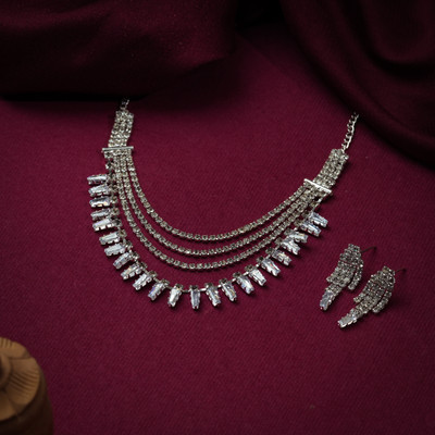 PARAM Alloy Silver Silver Jewellery Set(Pack of 2)