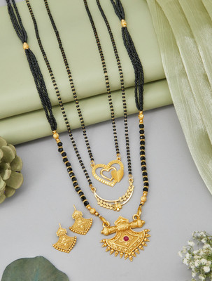 evashoppy Alloy Gold-plated Gold Jewellery Set(Pack of 1)