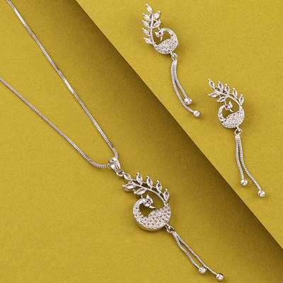 Bhagya Lakshmi Alloy Silver Jewellery Set(Pack of 3)