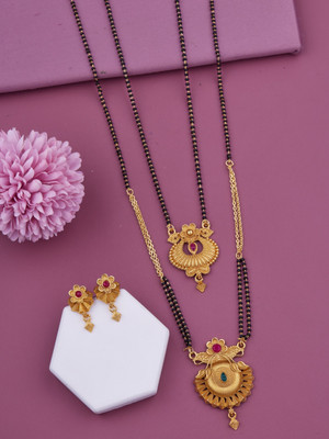 VASANI ENTERPRISE Alloy Gold-plated Gold Jewellery Set(Pack of 4)