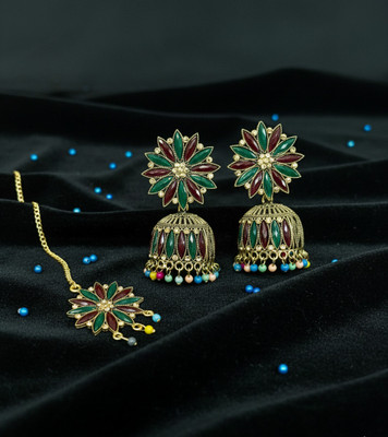 Shyneup Alloy Gold-plated Multicolor Jewellery Set(Pack of 3)