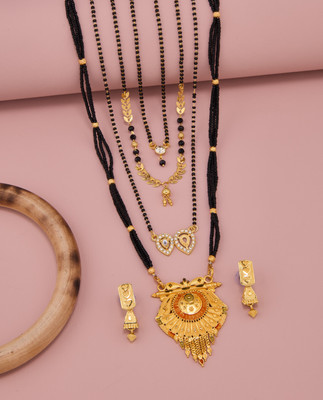 TheSanga Brass Gold-plated Gold Jewellery Set(Pack of 1)