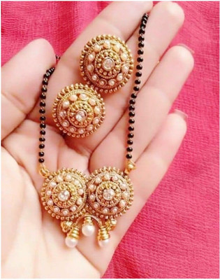 Bhagya Lakshmi Alloy Gold-plated Gold Jewellery Set(Pack of 1)