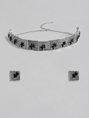 Kord Store Alloy Black Silver Black Jewellery Set(Pack of 1)