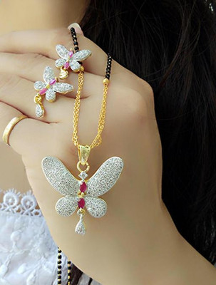 Mirav Alloy Gold-plated Multicolor Jewellery Set(Pack of 1)