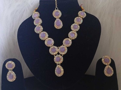 devanya crafts Alloy Purple Jewellery Set(Pack of 4)