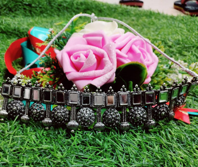 MAYRA TRADING Alloy Silver Jewellery Set(Pack of 1)