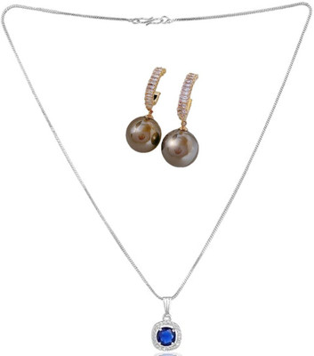 SKG Fashions Stone Blue, Black Jewellery Set(Pack of 1)
