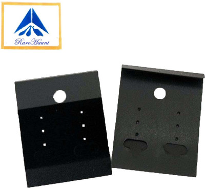 Rarehaunt Earring Display Hanging Plastic Velvet Card Display 1.5x1.5 inch for Jewellery Jewelry Design Template(Pack of 50)