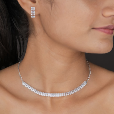 chibra Silver, Alloy Silver Jewellery Set(Pack of 1)