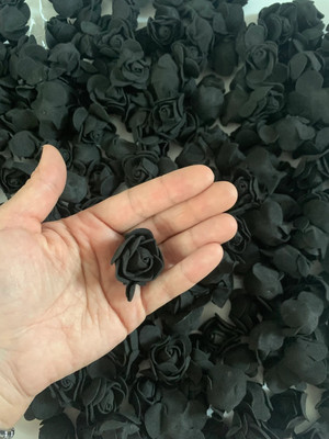 DENICRAAS Black flowers Jewelry Design Template(Pack of 100)