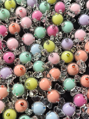 nilkanth Acrylic Choclate Beads 10mm used in jewelry making, crafting ( 50 PCS ) Jewelry Design Template(Pack of 1)