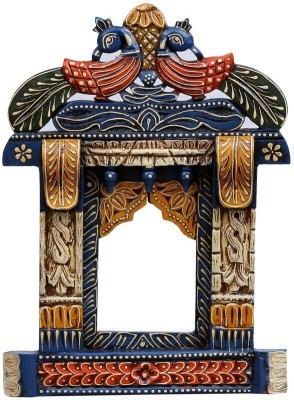 Craft Tree Craft Tree Handpainted Decorative 18'' Peacock Wall Hanging Wooden Jharokha(45.72 cm x 30.48 cm Handcrafted)