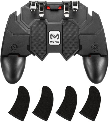 MADHYA Pubg Trigger Controller Mobile Gamepad 6 Finger with 4 Highly Sensitive Triggers  Joystick(Black, For Wii)