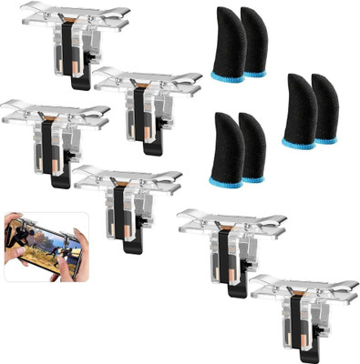 FKU [3 PC] STG FPS Fortnite Mechanical Press Shooting Pubg Trigger Wt Finger Sleeve  Joystick(Black, For Mac OS, PC)
