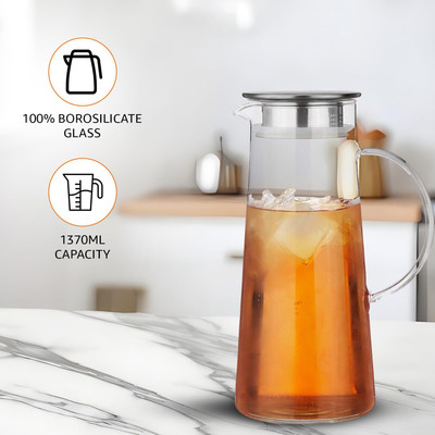TINSUHG 1.3 L Glass Water Jug