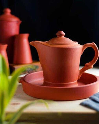 the handicraftian 0.95 L Terracotta Water Jug