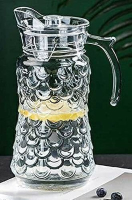AJAGIYA MART 1.8 L Glass Water Jug