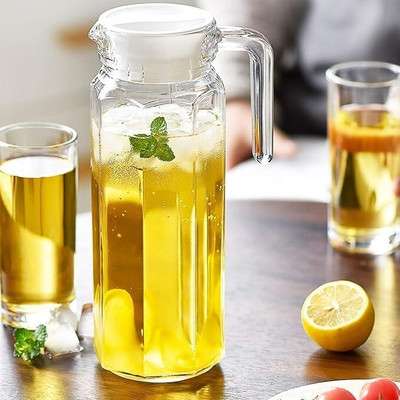 Coozico 1.1 L Glass Water Jug