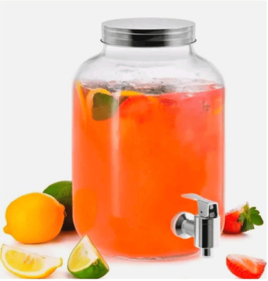 merdwal Glass Pickle Jar  - 4000 ml(Clear)