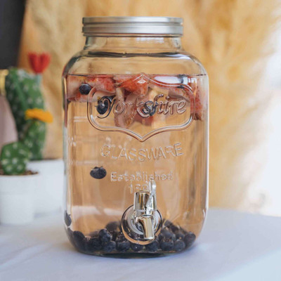 TDMM Glass Pickle Jar  - 4000 ml(Clear)