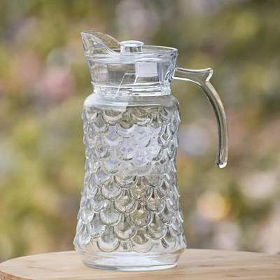 STARKENDY 1.7 L Glass Water Jug
