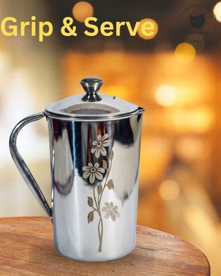 grip and serve 2 L Stainless Steel Water Jug