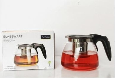 RP Traders 1 L Glass Kettle Jug