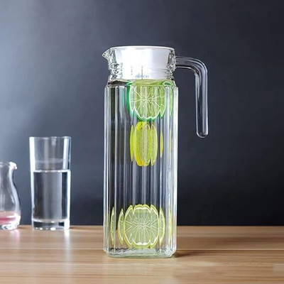 DHAGO 1.1 L Glass Water Jug