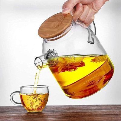 HOOLI 1.8 L Glass Water Jug