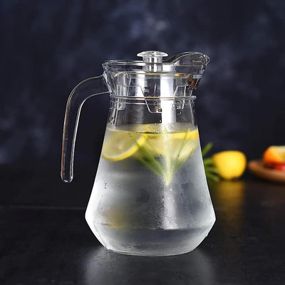 RUTVIHK 1.3 L Glass Water Jug