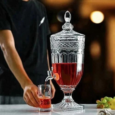 SMILERRY 2 L Glass Water Jug