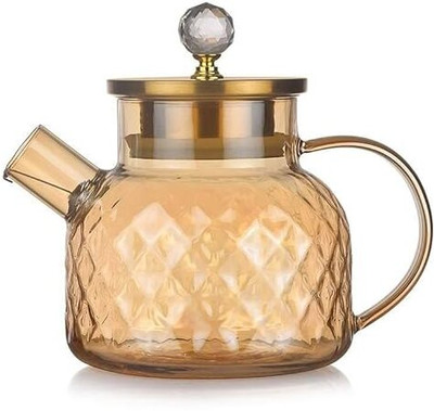 GREATZON 1.1 L Borosilicate Glass Kettle Jug