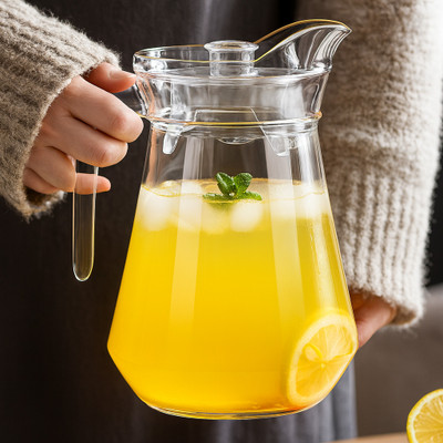 LELART 1.8 L Glass Water Jug