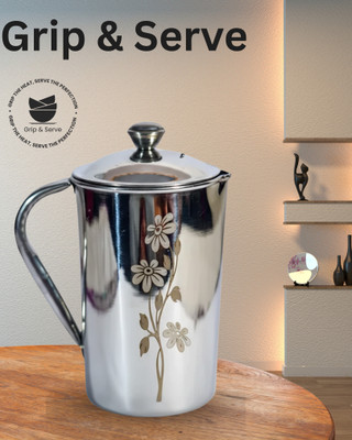 grip and serve 2 L Stainless Steel Water Jug