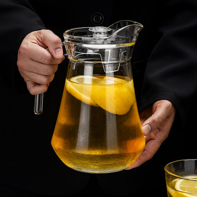 LELART 1.8 L Glass Water Jug