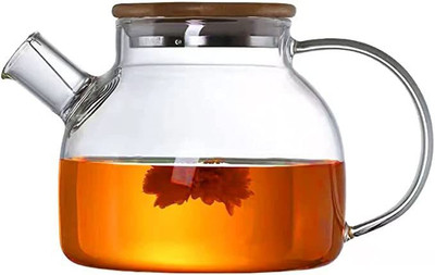 T R Creation 1 L Glass Kettle Jug